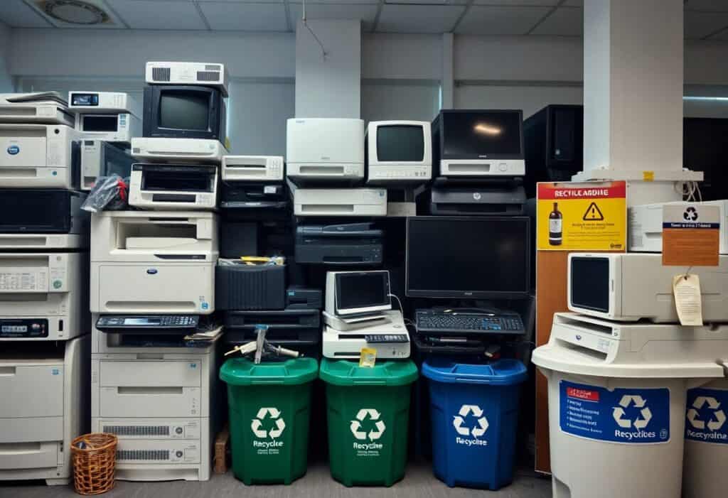 How to Recycle Your Office Equipment During a London Clearance